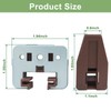 Aoserge 10 Sets Square Drawer Track Guide and Glides -
