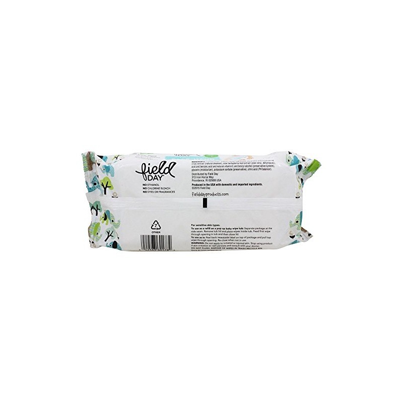 Field Day - Eco-Friendly Baby Wipes Resealable Refill Pack Unscented