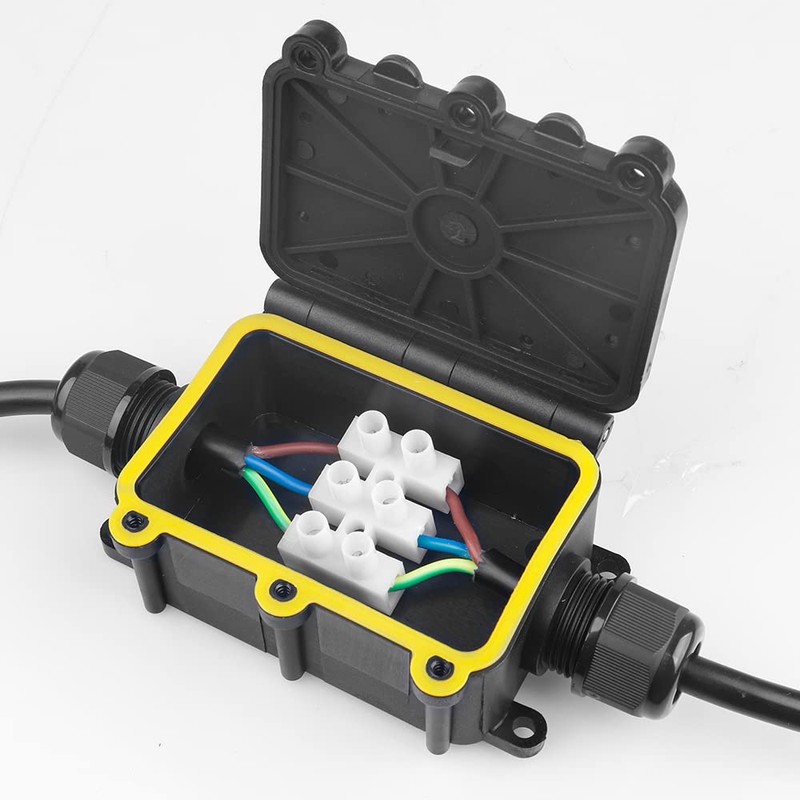 Junction Box Outdoor Waterproof IP68, 2Way M20, Electrical Boxes Extension