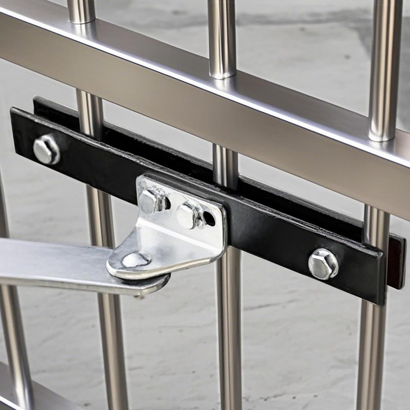 eoere 2 Sets Universal Gate Attaching Brackets for 1" Tube