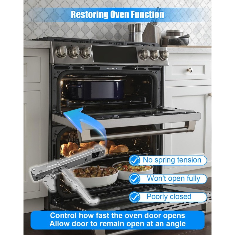Upgrade Oven Door Hinge Compatible with Frigidaire Kenmore and Sears