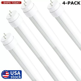 WYZM F15T8/CW 7 Watt Cool White 18" LED Tube Light T8 Tube G13 Bi-Pin Base, 4-12 Pack - 120V LED Tube Light - 4 Pack