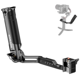 NEEWER Asa Ajustable Compatible con dji Ronin RS3 Mini RS3ProRS2RSC2 Estabilizador Gimbal para Tomas de ángulo bajo, Asa Plegable de Aluminio con empuñadura de Silicona, Carga máxima 13.2lb/6kg, ST49
