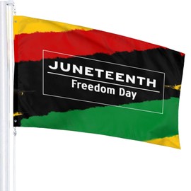 Happy Juneteenth Independence Day Freedom Day Flag 3x5 Ft Outdoor Flag Garden Flag Home Decor Flag Yard Flags Banner Breeze Flag