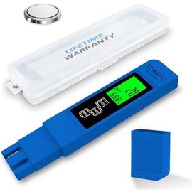 Accurate So Far 4-in-1 Instant Read TDS Meter - Measures TDS, EC, & Temperature (?C/?F) - Digital Water Testing Kit for Tap, Well, Pool, Hydroponics, Aquarium, RO/DI System White - Colour: blue