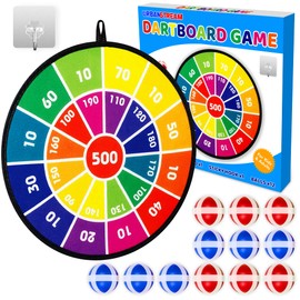 Dart Board for Kids with 12 Sticky Balls & 2 Colors - Dart Gift for Boys Girls - Indoor Outdoor Classic Games