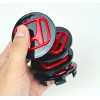 Honda SET OF 4 BLACK-RED 69 mm/2.72in Wheel Center Caps