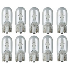 24 Volt – Pack of 10 – W5W – T10 – W2.1x9.5d – 5 Watt – Commercial Truck Lighting – Incandescent Bulb, Glass Base Bulb, Festoon, Lamps. With E-mark. INION