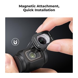 K&F Concept Magnetic 1.2X Anamorphic Lens+ Wide Angle Lens Filters Compatible with DJI Osmo Pocket 3, Optical Glass with 28-layer Nano-coating