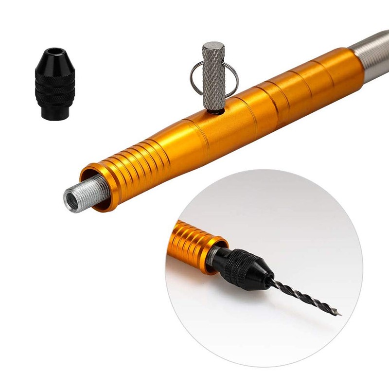 1/8'(3.175mm) Flex Shaft Adapter Attachment, Flexible Drill Extension Cable Chuck