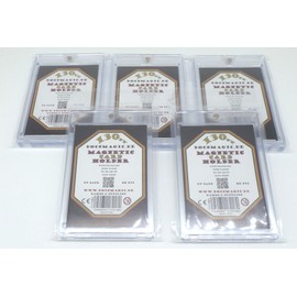 docsmagic.de 5 x Magnetic Card Holder Clear 130 PT UV Safe Magnetic Card Holder