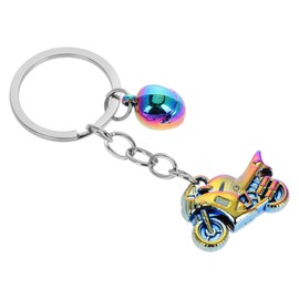 GANAZONO Motorcycle Keychain Unique Vintage Motorcycle Charm Cool Keychain for Men Eye Catching Backpack Decoration Versatile Accessory for Motorcycle Enthusiasts for Any