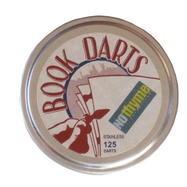 Book Darts Line Markers 125 Count Tin Stainless Steel