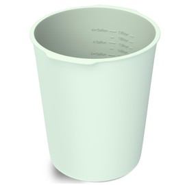 Dxmnoly 5 Gallon Silicone Bucket Liner - Reusable Measuring Mixing Liner for Concrete, Mortar, Grout, Paint - Food Grade Non-Stick with Measurement Marks - Easy to Clean & Durable (Light Green)