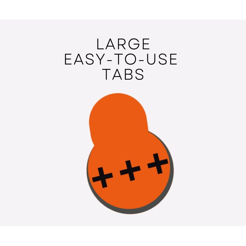HearClear Size 13 PR48 Hearing Aid Batteries 1.45V Orange Tab