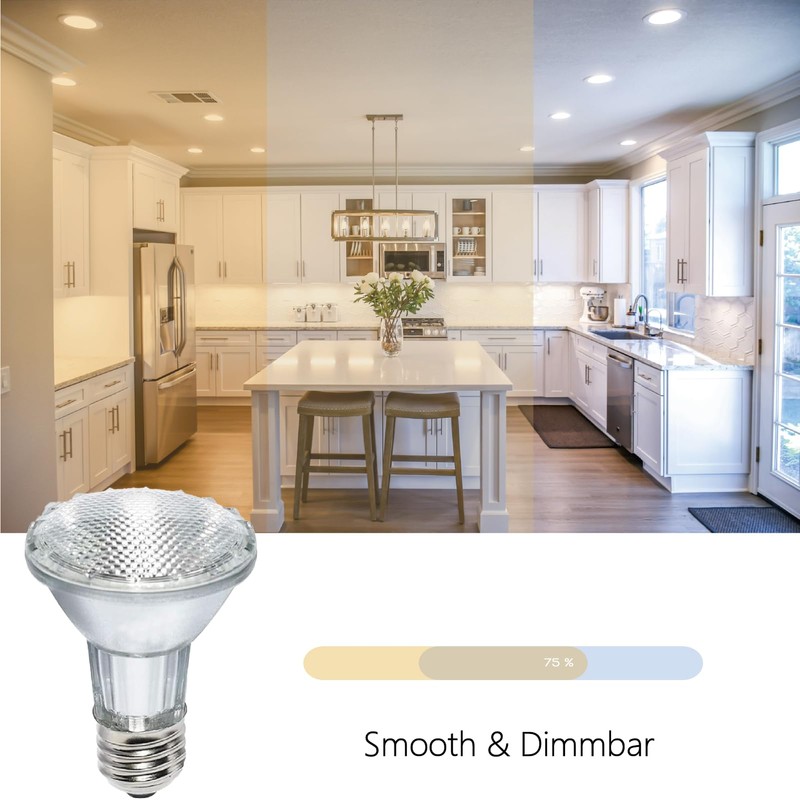 LuxGallerri PAR20 Halogen Light Bulbs 3 Pack 120V 39w Dimmable