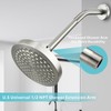 Nuodan Shower Extension Arm, Solid Stainless Steel Shower Pipe Extension