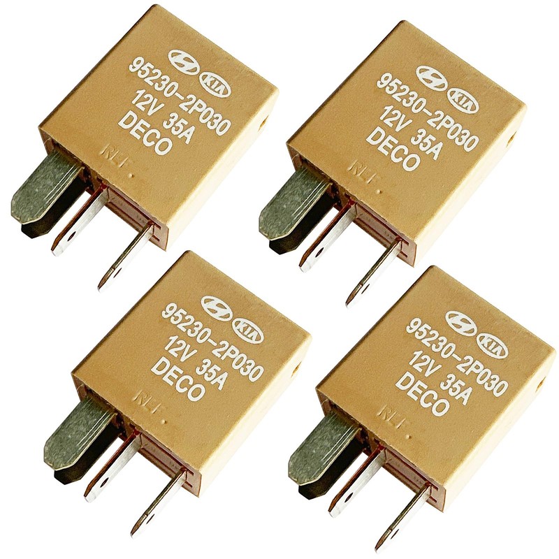 4Pcs 95230-2P030 Power Relay 35A 12VDC 4Pins Automotive Relay