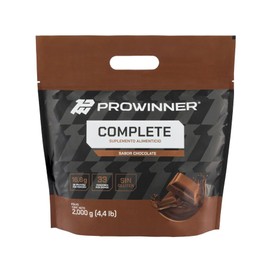 PROWINNER  Proteína Complete Sabor Chocolate, Suplemento Alimenticio, 16.64g de Proteína por Porción con Creatina, L-Glutamina y 18 Vitaminas y...    