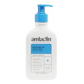 AmLactin Loción Corporal de Curación Intensiva - Loción Terapéutica para Piel Extremadamente Seca - Exfoliante sin Frotación e Hidratante con 15% Ácid