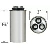 CAPCOM GE Genteq Replacement 40/5 uf 370 VAC Round Dual