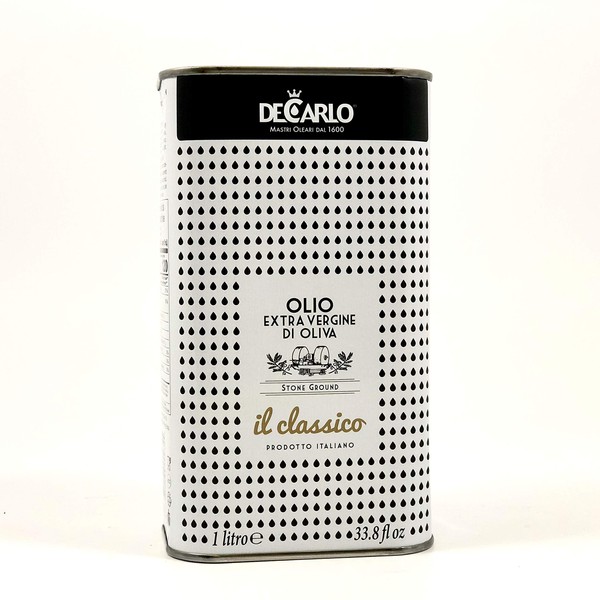 DeCarlo Classico | Extra Virgin Olive Oil | 1 Liter Tin | from Puglia, Italy
