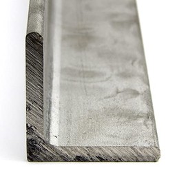 316 Stainless Steel Angle, Unpolished (Mill) Finish, ASTM A276, Equal Leg Length, Rounded Corners, 1" Leg Lengths, 0.1875" Wall Thickness, 12" Length, OnlineMetals