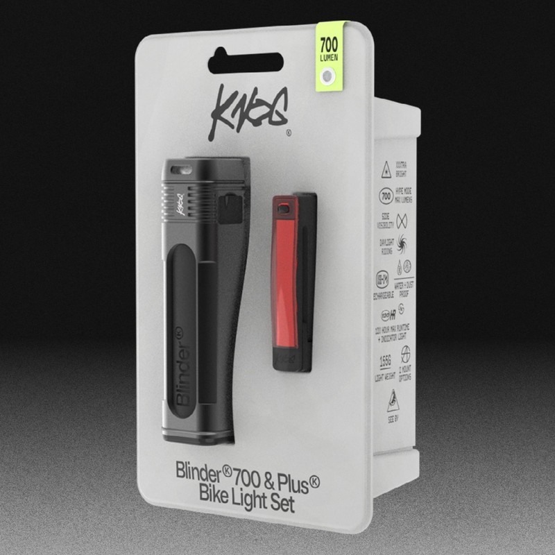 KNOG Smart BLINDER 700 Front Light / Rear Light Set,