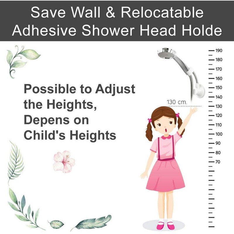 2 PCS Shower Head Holder, Upgrade Universal 360 Degree Adjustable
