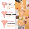 WUBAYI Jam Funnel, Kitchen Funnel Set, Food Grade Funnel With