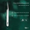 QuLikeYou Professional High Precision Straight Eyelash Extension Tweezers / Premium