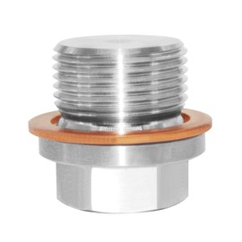 Joywayus 2pcs M10x1 Thread Stainless Steel Rods By CNC Hex Head Corrosion Resistant Plugs Pipe Fitting