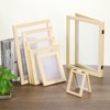PATIKIL 9.8"x7.8" Wooden Paper Making Screen, 4 Pack Paper Making