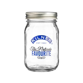 Kilner Nation's Favourite 0.4 litre Screw Top Glass Preserve Jar, 8.2 x 8.2 x 13 cm