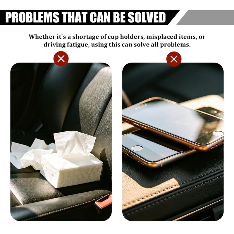 Bittwee Car Center Console Armrest Pillow, 4 in 1 Vehicle