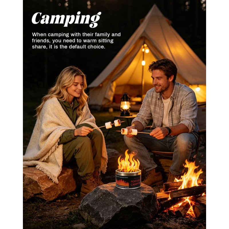 MR MIRYE Portable Smores Fire Pit - 3-5 Hours Burn