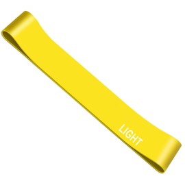 G5 HT SPORT Fitness Bands [Single or Set of 3] Elastic Resistance Bands for Fitness Exercises, Pilates, Yoga, Rehabilitation, Loop Band Set (Yellow (Light))