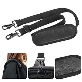 Shoulder Strap Universal Replacement Laptop Metal Hooks Adjustable Bag Strap Briefcase Computer Messenger Bag Laptop Notebook Case by YOUSHARES (Black)