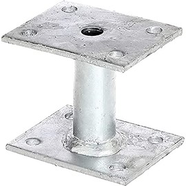 Screw-On Post Anchor Hot-Dip Galvanised 70 x 90 mm