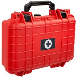 Eylar Medium 11.6 Inch Hard Protective Medical Case EMT First Responder and First Aid Service Storage Box, Waterproof, Dustproof, Shockproof with Foam (Red)