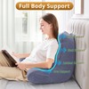 Sasttie Reading Pillow for Bed, Back Pillow for Bed Sitting
