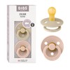 BIBS Pacifier Colour 2 PACK Latex Size 1 Vanilla/Blush