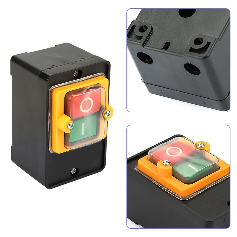 Joyzan Waterproof Push Button Switch, On Off Start Stop Electric