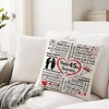 Hardeson 45th Wedding Anniversary Cushion Covers for Her Him, 45