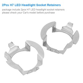 1 Pair H7 LED Headlight Adapter Bulb Base Holder Bulb Clips Holder Socket Retainer