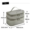 Suitcase Company GPT Mesh Vanity Pouch, 2 Tiers, Handle, Vanity