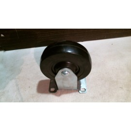 Shepherd Hardware 9659 4-Inch Rigid Plate Caster, Rubber Wheel, FREE SHIPPING