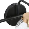 KSANA Black Bathroom Vanity Light Fixtures, Modern Farmhouse 3-Light Black