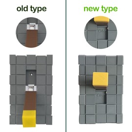 Gaming Light Switch Cover Plate, 1 Gang Toggle Light Switch Plate, Pixel Design, Gray Yellow Stick Level, for Kids Boys Girls Gifts, Rooms Decorative, Full Cover Plates