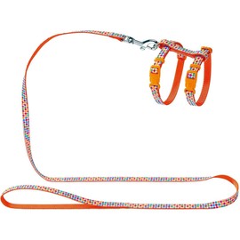 Hunter Seventies Puppy and Cat Harness Set, Orange